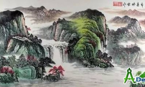 山水画作临摹步骤图文教程，如何正确的临摹国画水墨画
