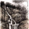 山水画泉瀑画法——深谷瀑布的画法