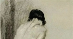 国画大师徐悲鸿的绘画作品女性形体素描