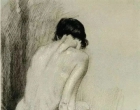 国画大师徐悲鸿的绘画作品女性形体素描