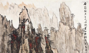 魏紫熙（新金陵画派）山水国画作品鉴赏