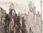 魏紫熙（新金陵画派）山水国画作品鉴赏