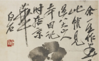齐白石临摹八大山人的《瓶花》对比分析白石老人过于肤浅