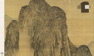 绘画课-皴法入门课点皴四法-雨点、米点、豆瓣、芝麻
